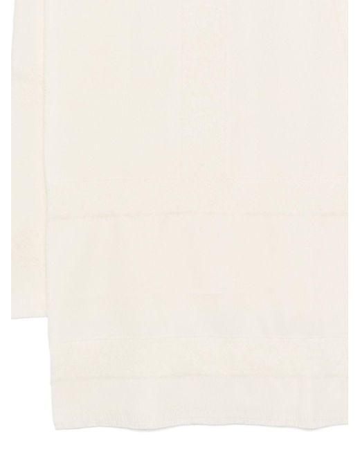 Totême  White Totême Monogram Twill Scarf