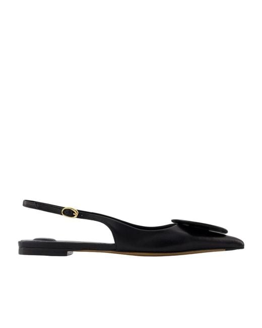 Jacquemus Black Duelo Slingback Flats