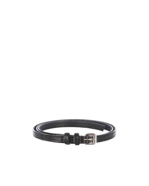 Philosophy Di Lorenzo Serafini White High-Shine Buckle Belt