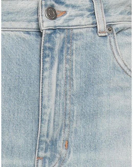 Chloé Gray Light-Colored Denim Wide-Leg Pants