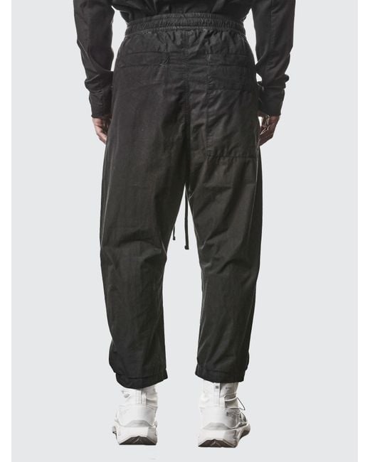 Thom Krom Black Loose-Fitting Drawstring Sport Pants for men