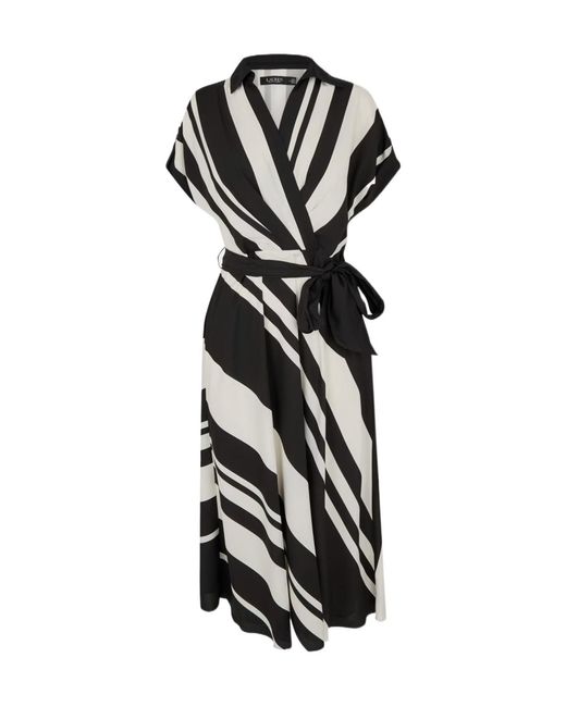 Ralph Lauren Black Fratillo Wrap Around Dress