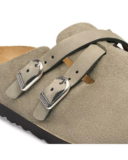 Birkenstock Brown Buckle-Fastening Crossover-Strap Sandals