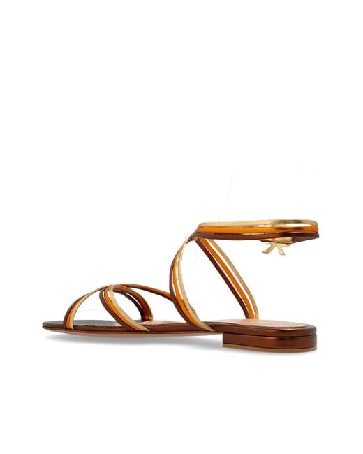 Gianvito Rossi Brown Ankle Strap Sandals