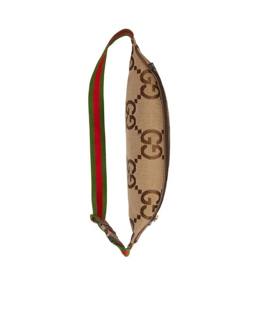 Gucci Brown Jumbo Gg Motif Belt Bag for men