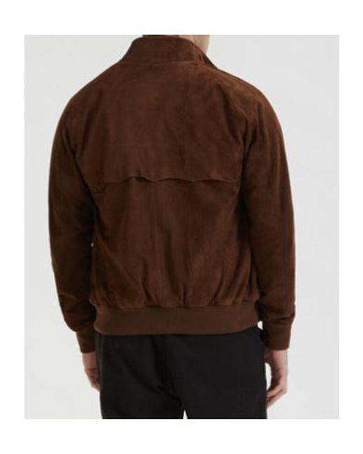 Baracuta Brown G9 Zip-Up Bomber Jacket for men