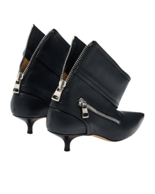 J.W. Anderson Blue Pointed Ankle Boots