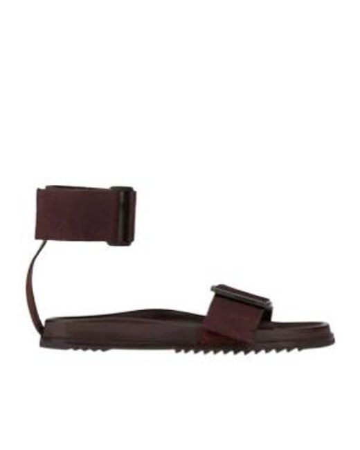 Rick Owens Brown Plain Sandals