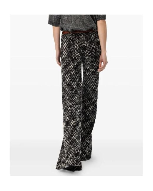 Missoni Black Flame Lace Palazzo Pants