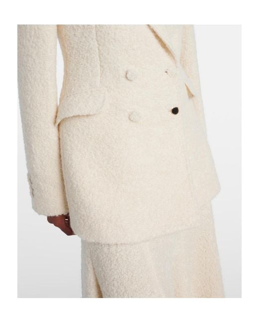Gabriela Hearst White Stephanie Cashmere And Wool-Blend Blazer