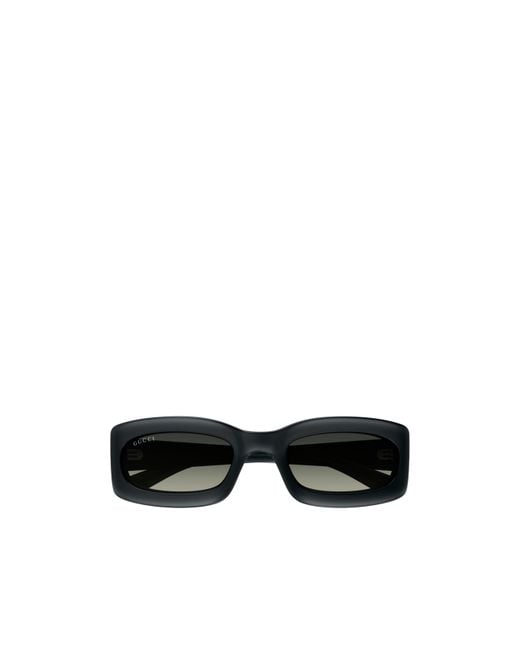 Gucci Black Eyewear Rectangular Frame Sunglasses for men
