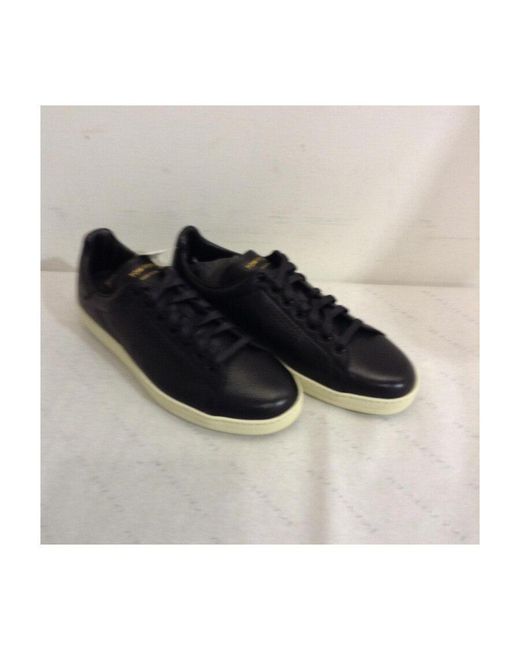 Tom Ford Blue Hollowed-Out T-Shaped Casual Sneakers for men