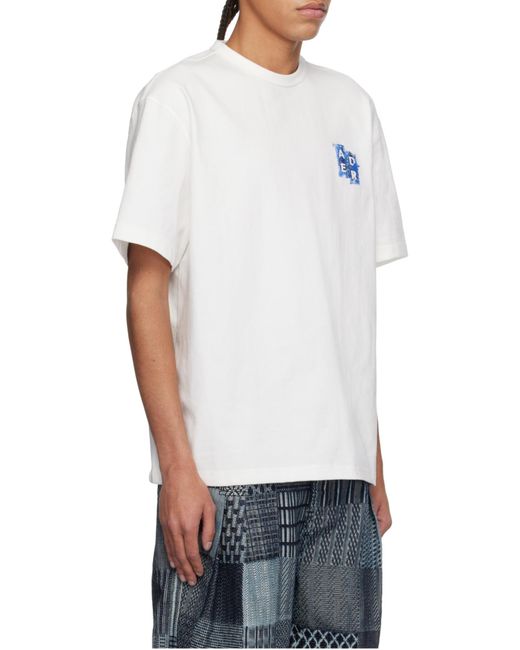 Adererror White Trs Tag T-Shirt 06 for men