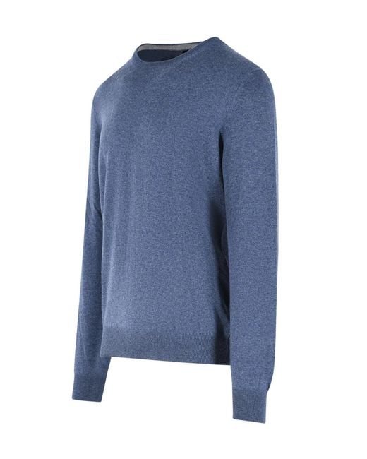 Gran Sasso Blue Crew-Neck Sweater for men