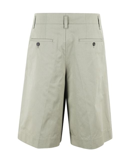 Roberto Collina Gray Cotton Shorts