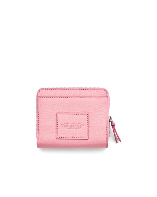 Marc Jacobs Pink Logo Printed Zipped Mini Compact Wallet
