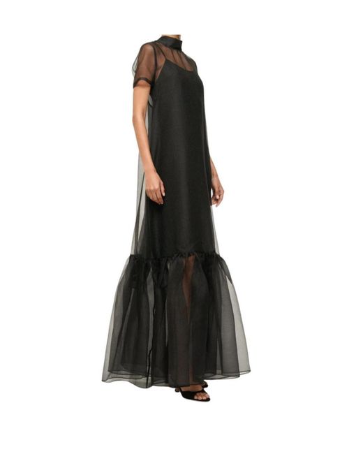 Staud Black Turtleneck Dress