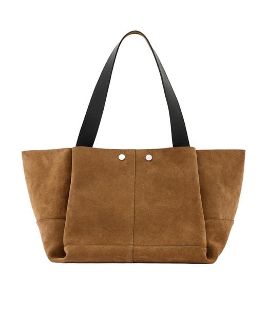AllSaints Brown Double-Handle Shoulder Bag