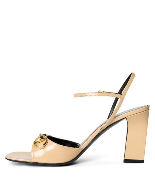 Gucci Metallic Simple High-Heeled Sandals
