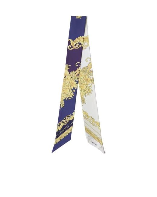 Versace Multicolor Pattern Print Scarf