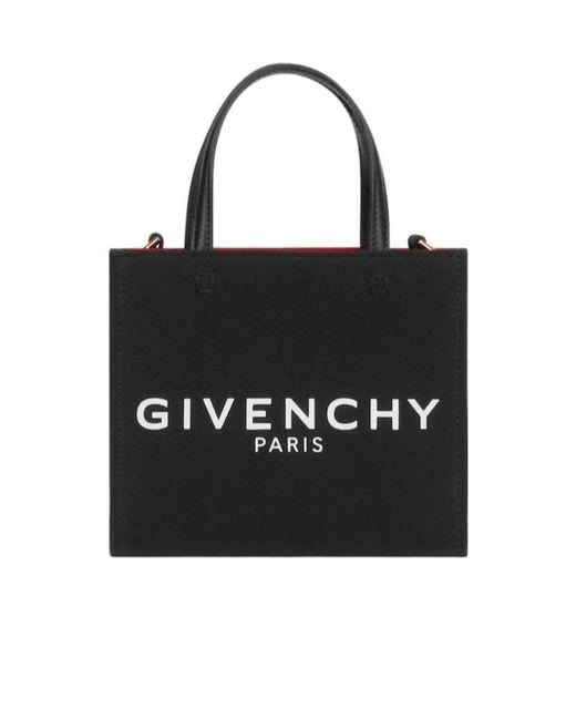 Givenchy Black Mini G Tote Shopping Bag