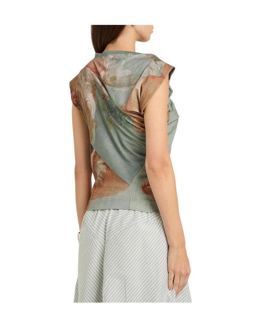 Vivienne Westwood Gray Printed Sleeveless Top