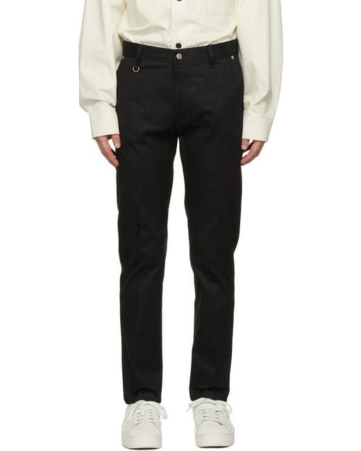 DIESEL Black Straight-Leg Jeans for men