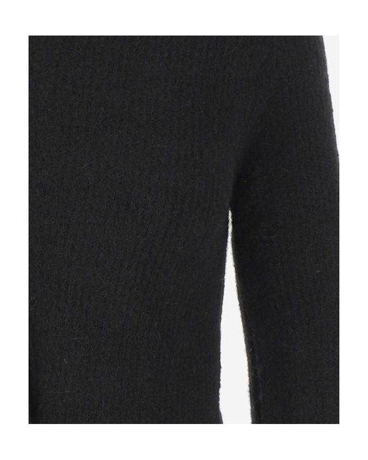 Jacquemus Black Cut Out Detailed Knitted T-Shirt