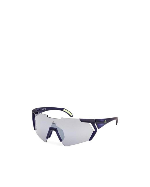 Adidas Originals White Geometric Sunglasses for men