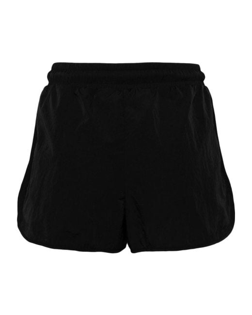 Off-White c/o Virgil Abloh Black Off- Crispy Shorts With Grid Detail