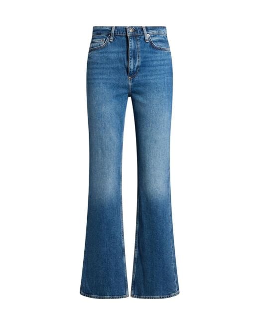 Rag & Bone Mediumblue Denim Flared Trousers