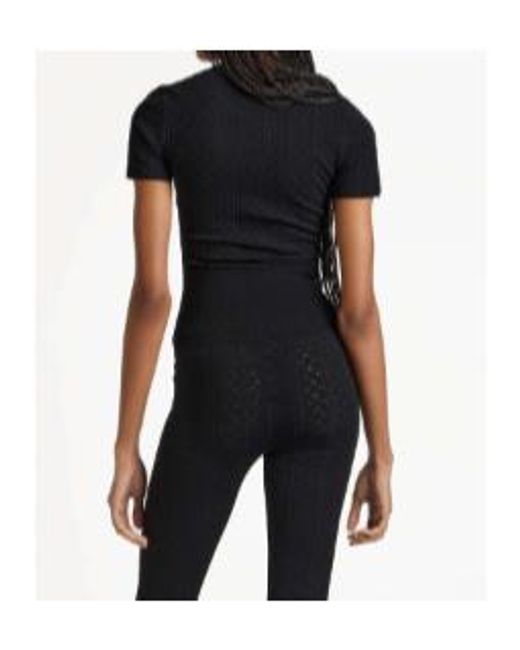 J.W. Anderson Black Jw Anderson Short-Sleeved Crewneck T-Shirt