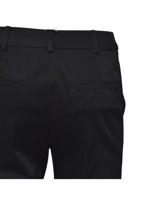 Max Mara Black Pleat Detailed Tailored Trousers