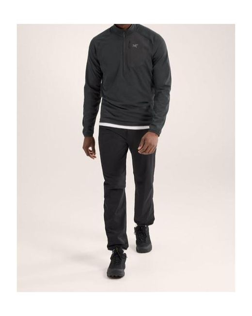 Arc'teryx Gray Delta 1/2 Zipper Collar Sweatshirt for men