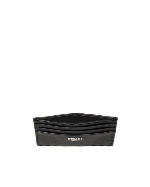 Fendi Black Selleria Cardholder for men
