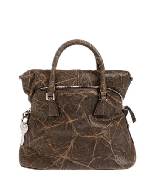 Maison Margiela Brown 5Ac Soft Mini Tote Bag
