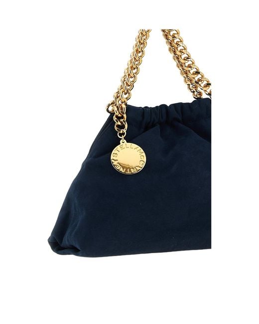 Stella McCartney Blue Falabella Mini Drawstring Bag