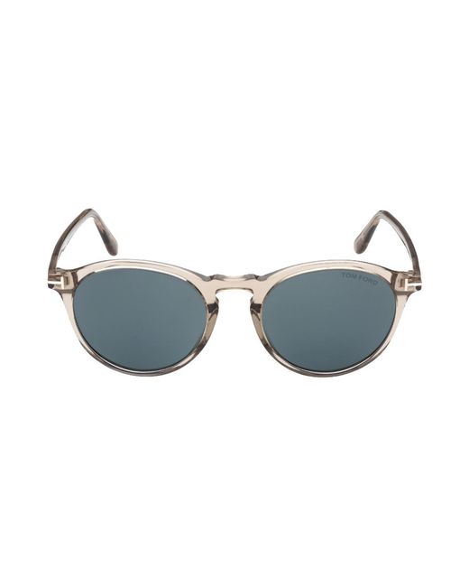 Tom Ford Blue Eyewear Round Frame Sunglasses for men