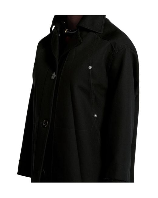 Gucci Black Drawstring Short Car Coat