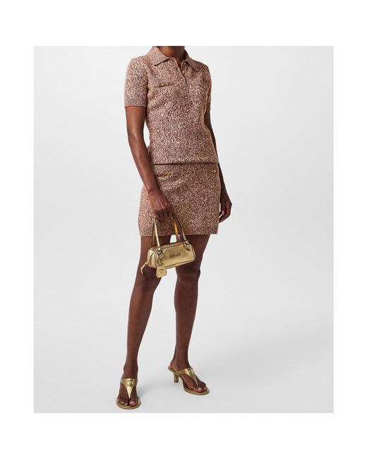 Versace Natural Mini Skirts