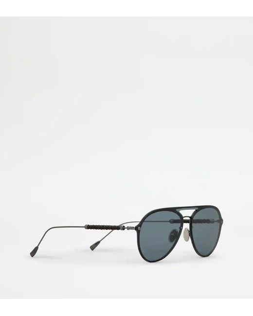 Tod's Blue Full-Rim Sunglasses for men