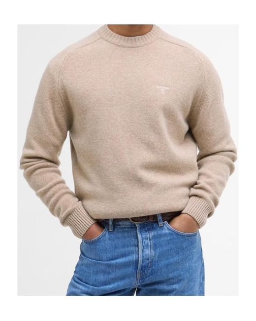 Barbour Natural Crew Neck Sweater for men