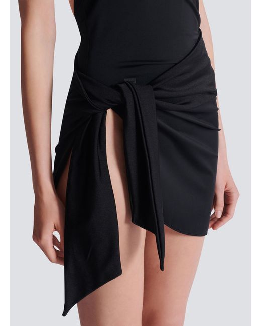 Balmain Black Tie Sarong