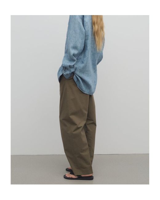 The Row Green Lilas Straight Leg Pants