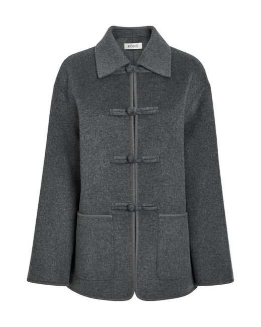 Rohe Gray Wool And Cashmere-Blend Jacket
