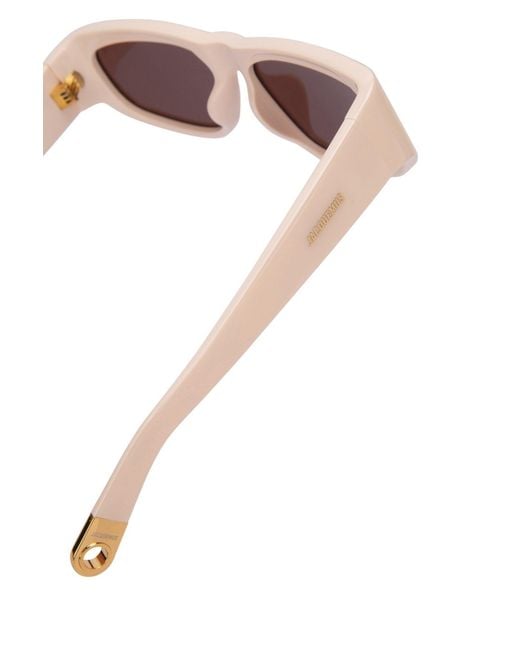 Jacquemus Pink Rectangle Frame Sunglasses for men