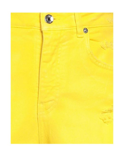 Dolce & Gabbana Yellow Denim Trousers