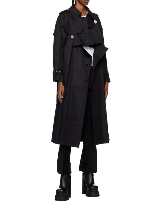 Sacai Black Logo Casual Pants
