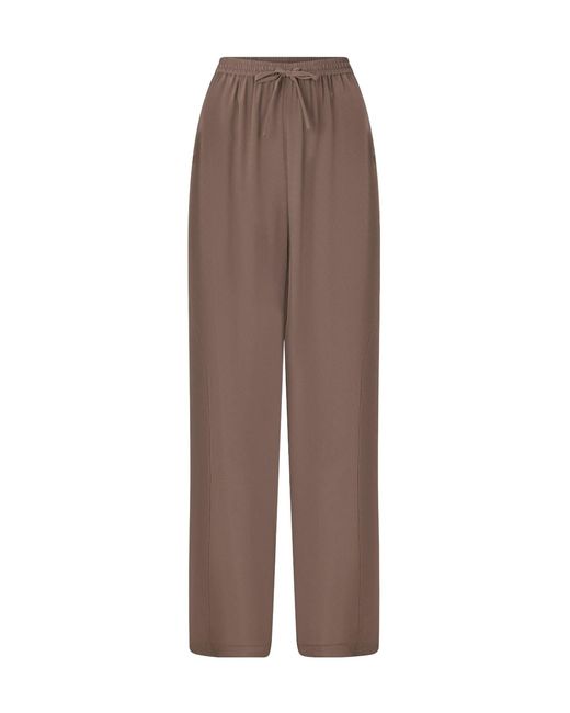 Represent Brown Simple Silk Trousers
