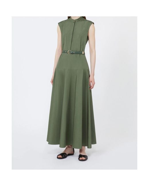 Max Mara Green Studio Gesto Sleeveless Midi Dress